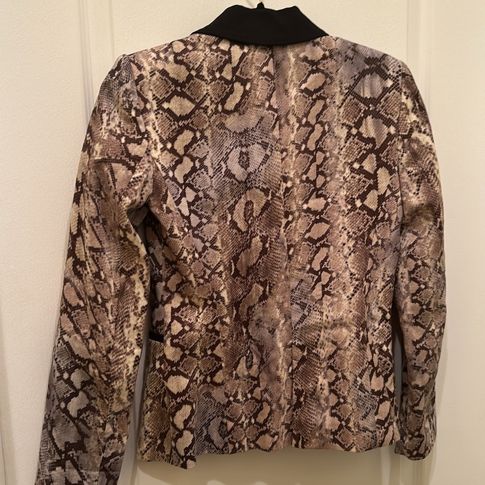 ZARA One Button Snakeskin Print Blazer Sz Small (fits more like XS) - Picture 5 of 5